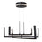 Silicon Valley Collection Integrated LED Chandelier, Black, Large