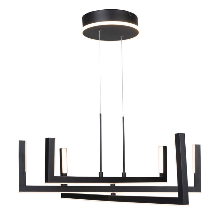 Silicon Valley Collection Integrated LED Chandelier, Black, Large