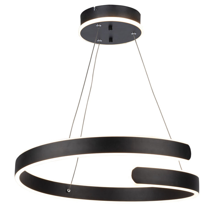 Sirius Collection Integrated LED Chandelier, Black