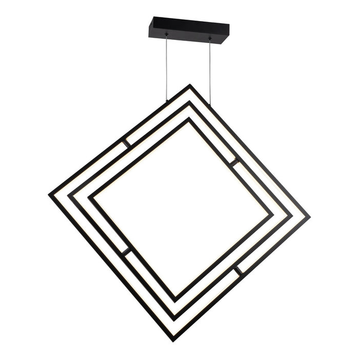 Graymar Collection Integrated LED Chandelier, Black