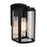 Lakewood Collection 1-Light Exterior Wall Light, Matte Black