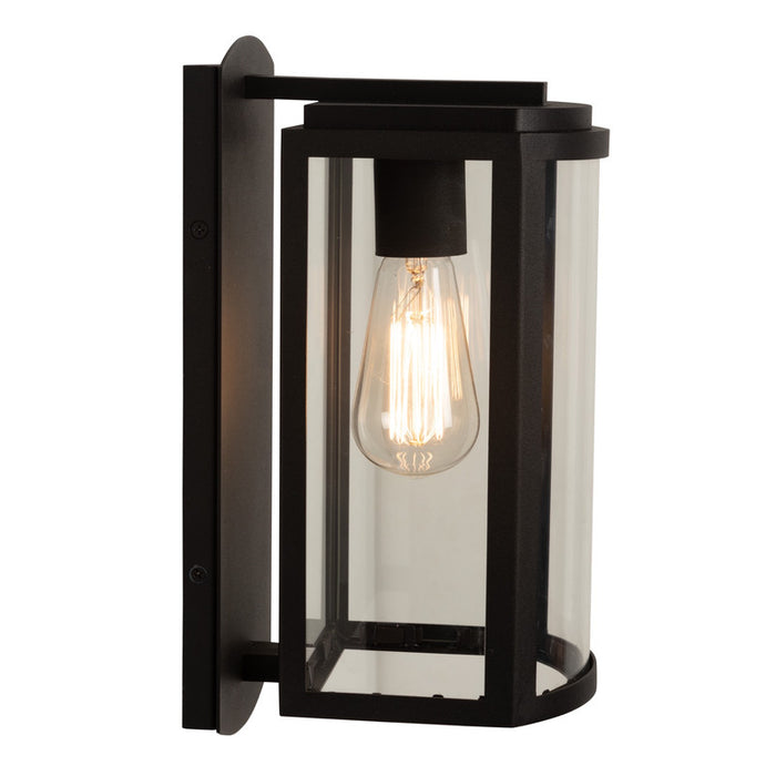 Lakewood Collection 1-Light Exterior Wall Light, Matte Black