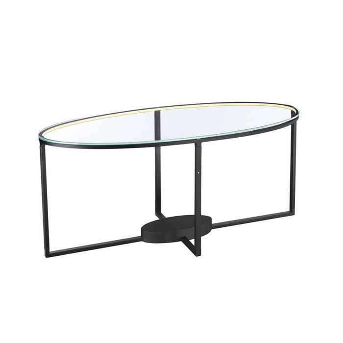 Tavola 9W LED Oval Table Black