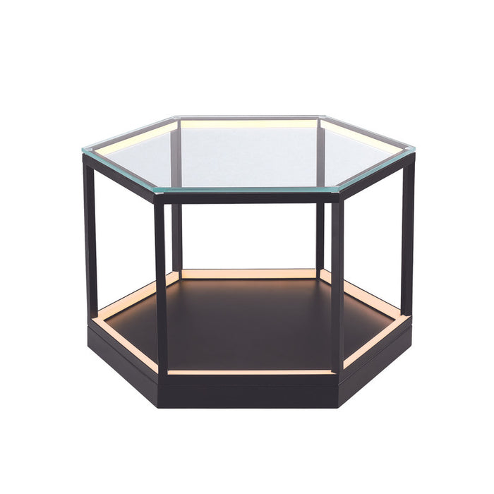 Tavola 9W LED Hexagon Table Black