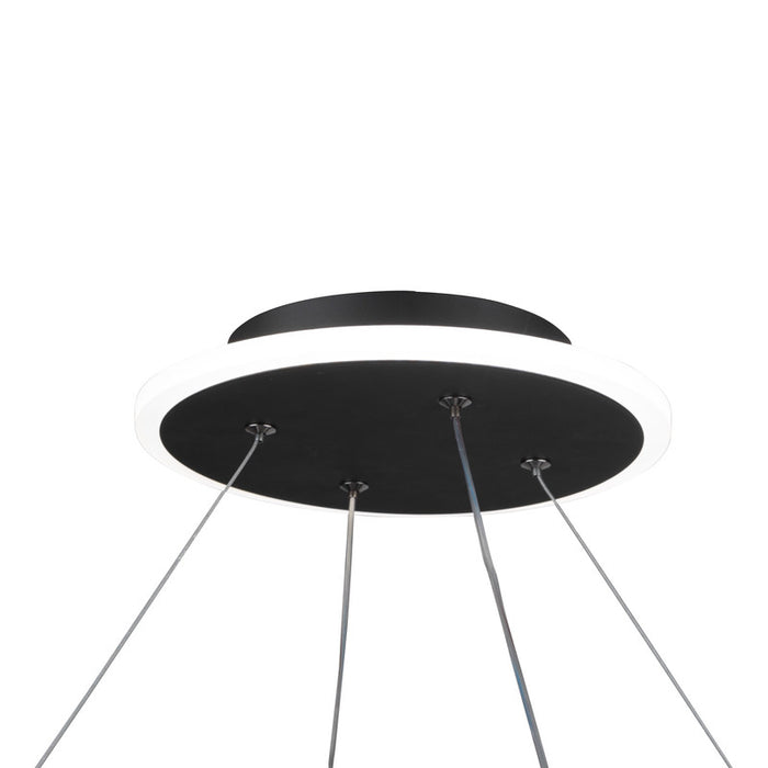 Lazio Collection Integrated LED Chandelier, Black