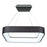 Lazio Collection Integrated LED Chandelier, Black