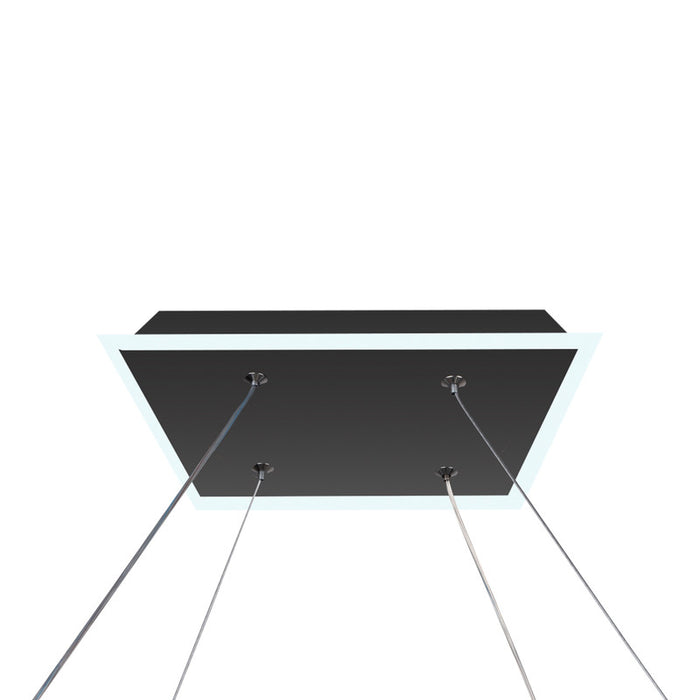 Lazio Collection Integrated LED Chandelier, Black