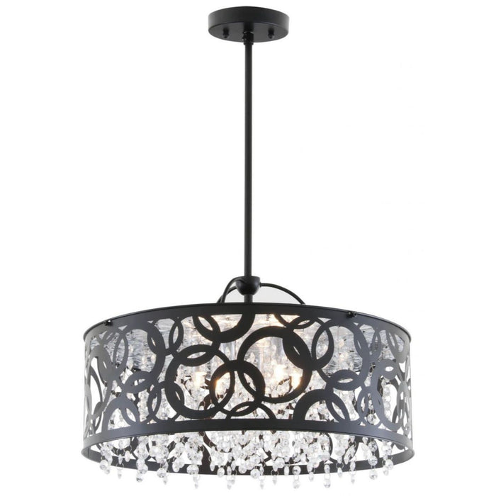 DVI DVP14706EB-CRY Woodstock Ebony And Crystal Pendant