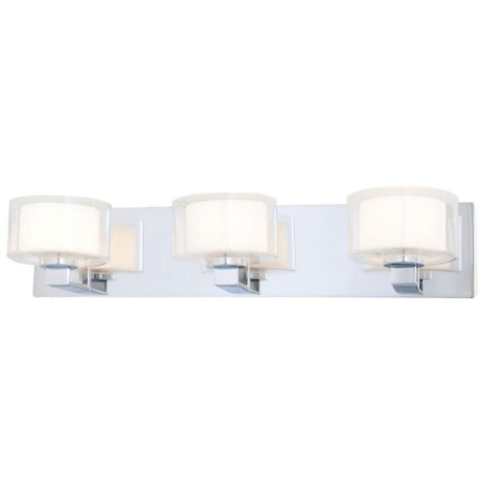 DVI DVP2143CH-OP Princeton Chrome Vanity Light