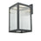 DVI DVP26971BK-RI Bishop Outdoor Black And Ribbed Glass Stainless Steel Outdoor Wall Light