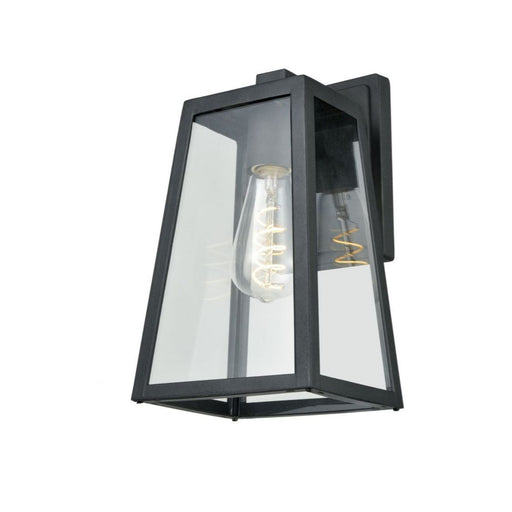 DVI DVP30770BK-CL Moraine Black And Clear Outdoor Wall Light