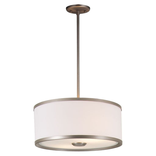 DVI DVP5306BN-SW Milan Brushed Nickel And Silver White Pendant