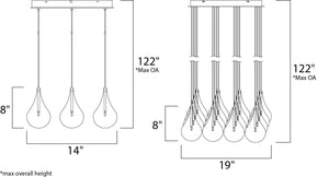 Larmes Square Suspension