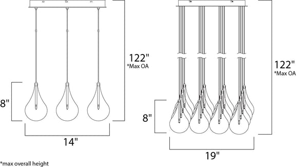 Larmes Square Suspension