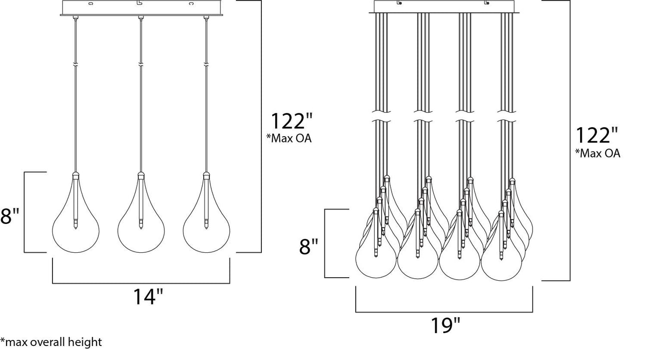 Larmes Square Suspension