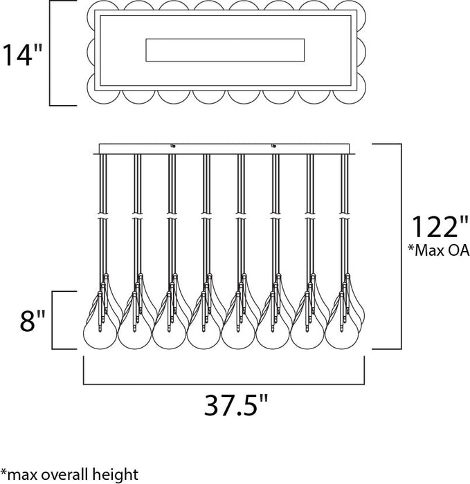 Larmes 24 Light Linear Suspension