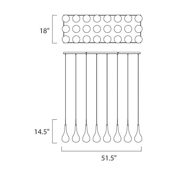 Larmes LED Linear Suspension