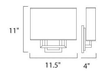 Edinburg Square LED Wall Sconce