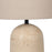 25"H Travetine Table Lamp- Cone