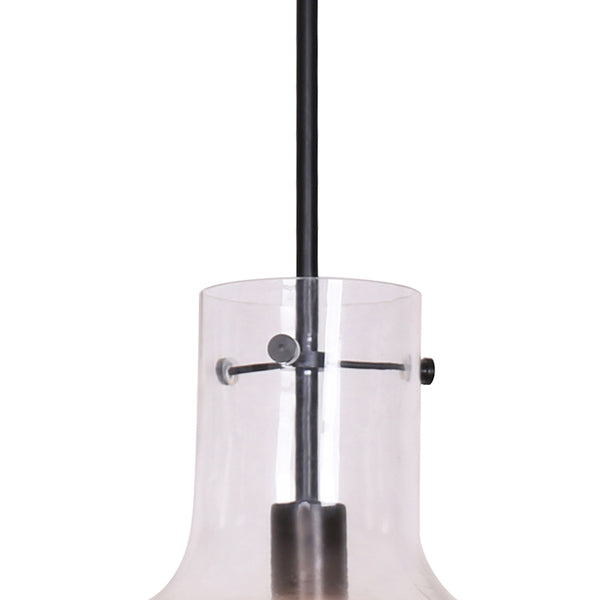 Adjustable Etched Glass Pendant