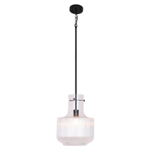 Adjustable Etched Glass Pendant
