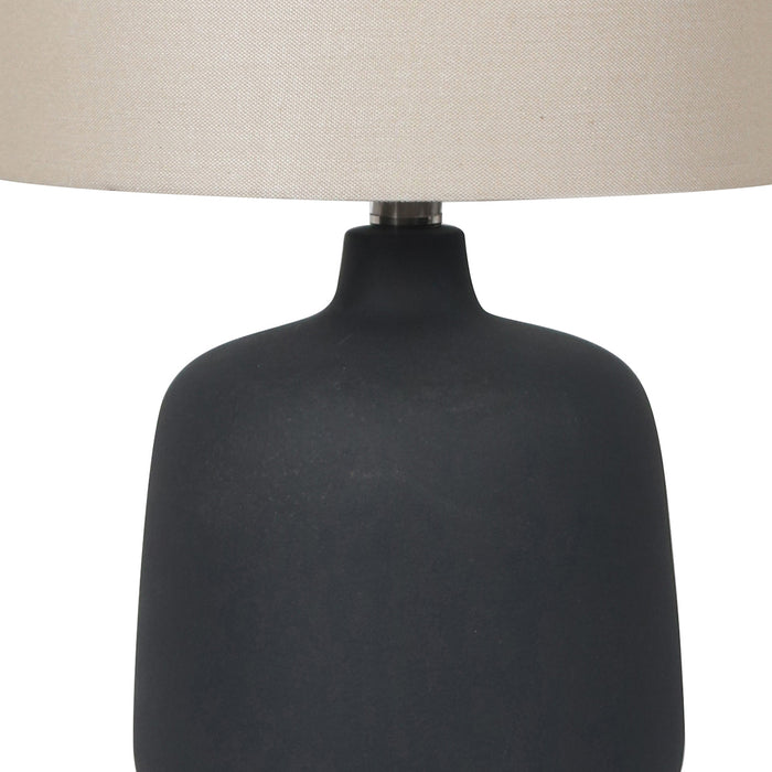 19"H Iron Ore Ceramic Table Lamp