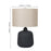 19"H Iron Ore Ceramic Table Lamp