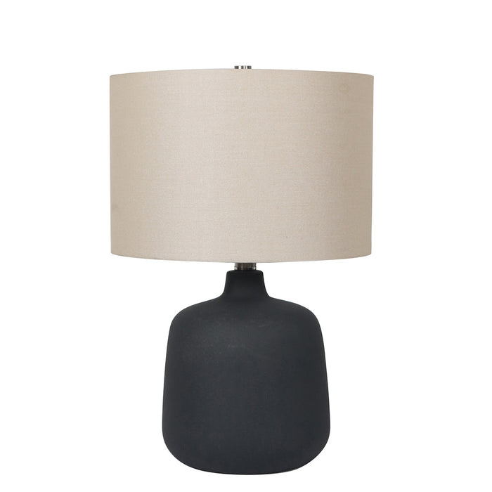 19"H Iron Ore Ceramic Table Lamp