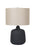 19"H Iron Ore Ceramic Table Lamp