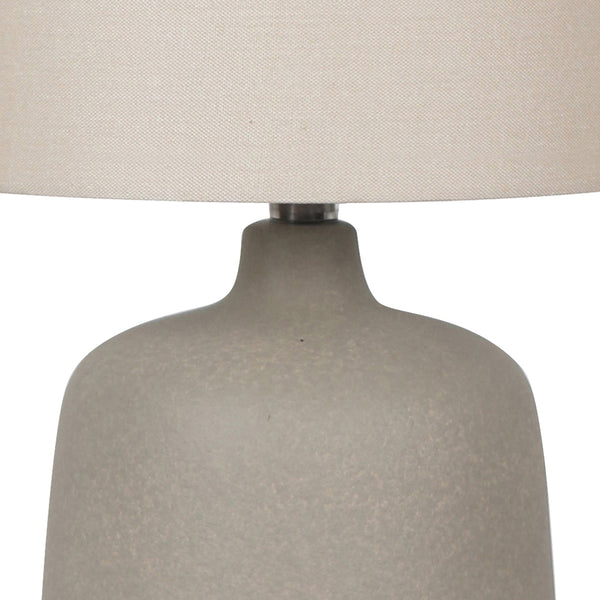 19"H Dorian Grey Ceramic Table Lamp