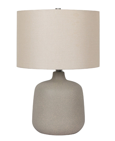 19"H Dorian Grey Ceramic Table Lamp