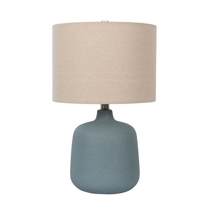 19"H Stardew Blue Ceramic Table Lamp