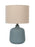 19"H Stardew Blue Ceramic Table Lamp