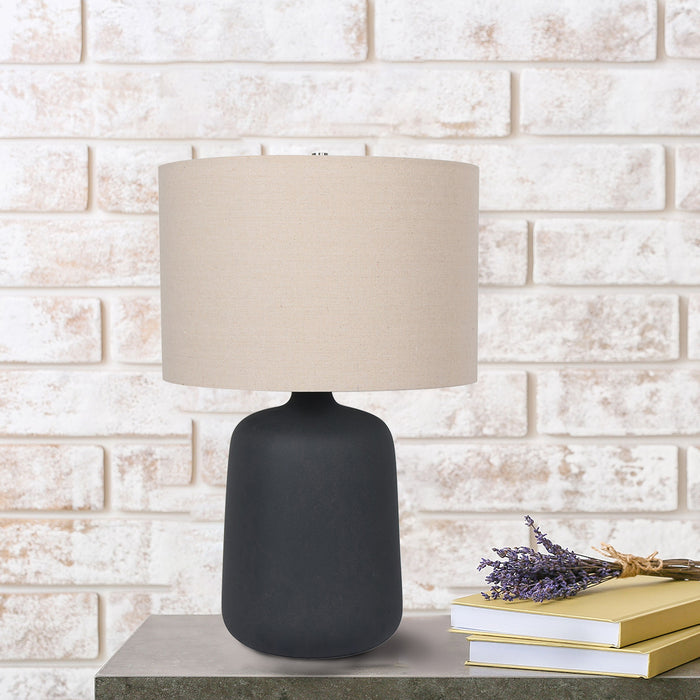 24"H Iron Ore Ceramic Table Lamp