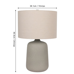 24"H Dorian Grey Ceramic Table Lamp