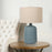 24"H Stardew Blue Ceramic Table Lamp