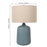 24"H Stardew Blue Ceramic Table Lamp