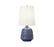 21"H Midnight Blue Ceramic Table Lamp