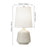 21"H White Ceramic Table Lamp