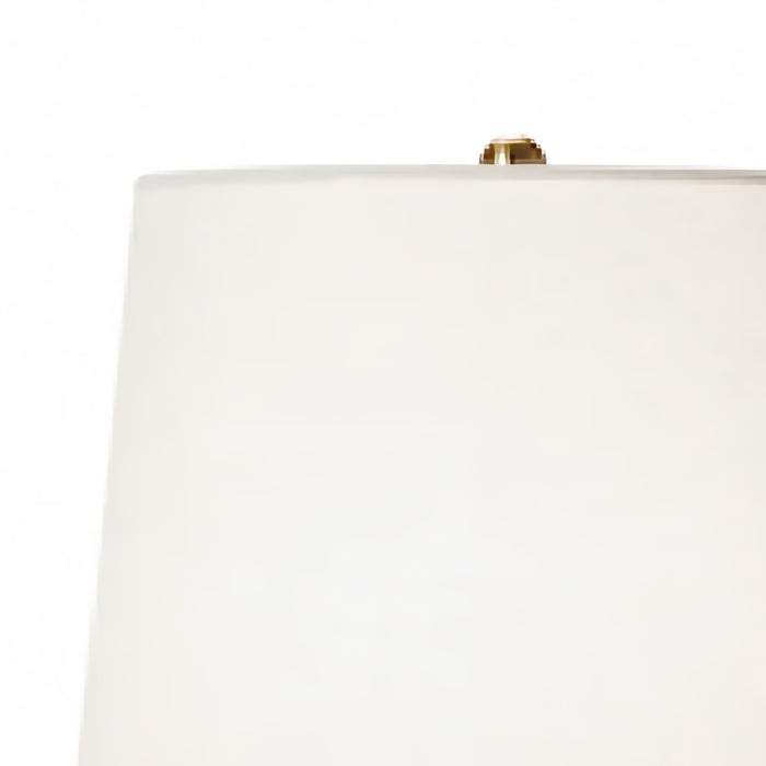 21"H White Ceramic Table Lamp