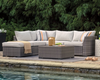 Cherry Point Nuvella Outdoor 4 Piece Sectional Set