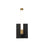 Infiniti Collection 1-Light Integrated LED Sconce, Matte Black & Brass