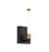 Infiniti Collection 1-Light Integrated LED Sconce, Matte Black & Brass