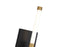 Infiniti Collection 1-Light Integrated LED Sconce, Matte Black & Brass