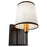 Coco 1 Light Sconce Black and Gold