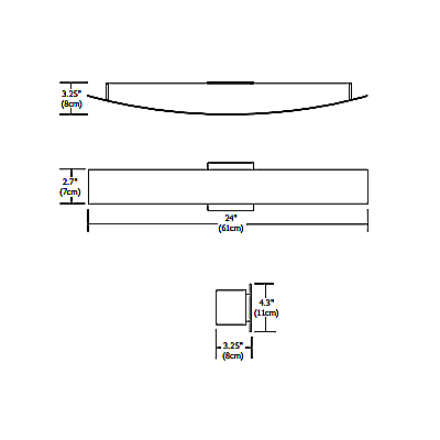 Regal Fluorescent Wall Light