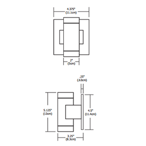 Taos Square ELV Dimmable LED Wall Sconce