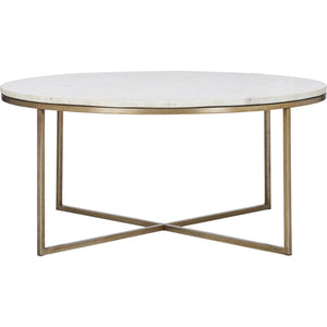 Lova Antique Brass Coffee Table