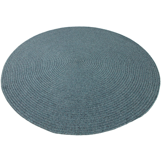 Sage Blue Round Outdoor Rug