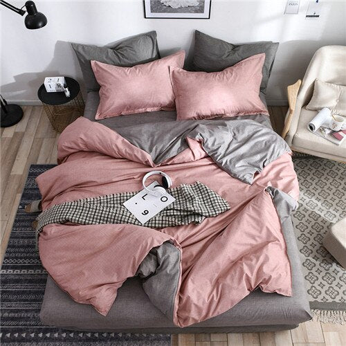 Geometric bed linen twin/full/queen size bedding set reactive printing bedclothes 3 / 4pcs duvet cover + flat sheet + pillowcase